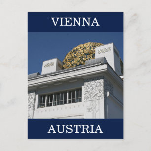 secession vienna austria postcard