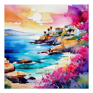 "Secluded Beach" Poster