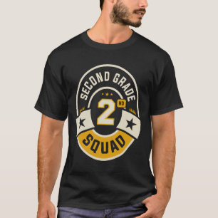 Second 2nd Grade Squad Team Back To School T-Shirt