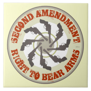 Second Amendment Ceramic Tile