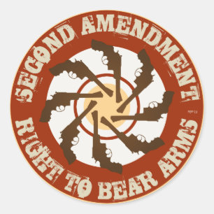 Second Amendment Classic Round Sticker