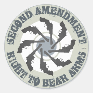 Second Amendment Classic Round Sticker