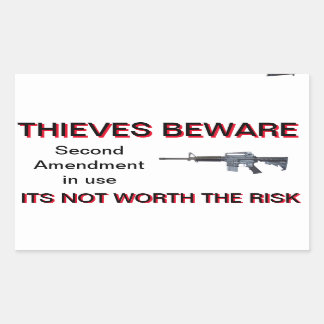 Second Amendment Colt AR-15 security sticker