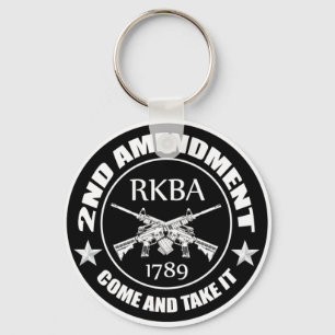 Second Amendment Come And Take It RKBA AR's Key Ring