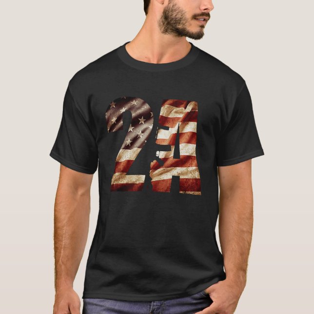Second Amendment Constitutional Rights Patriot T-Shirt (Front)