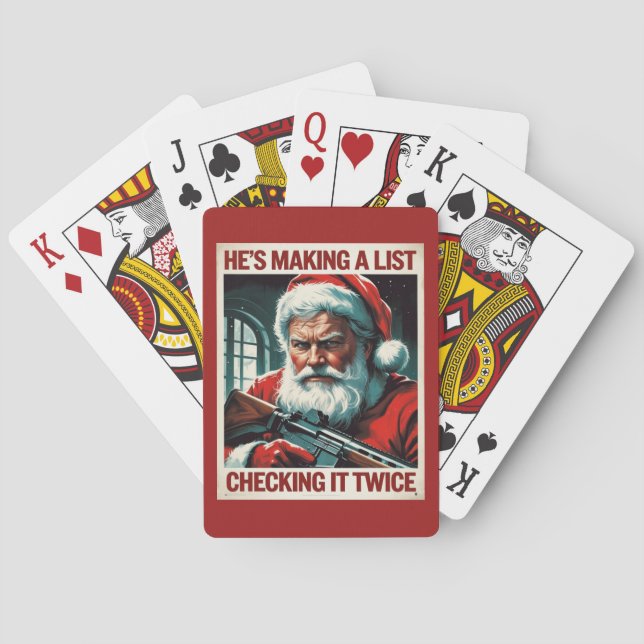 Second Amendment Santa Cards | Gun Rights Poker (Back)
