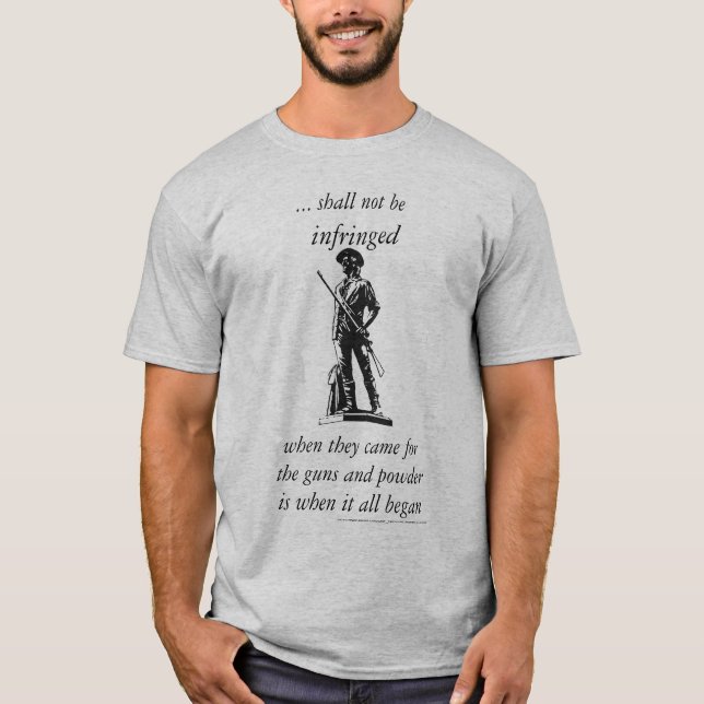 Second Amendment - shall not be infringed T-Shirt (Front)