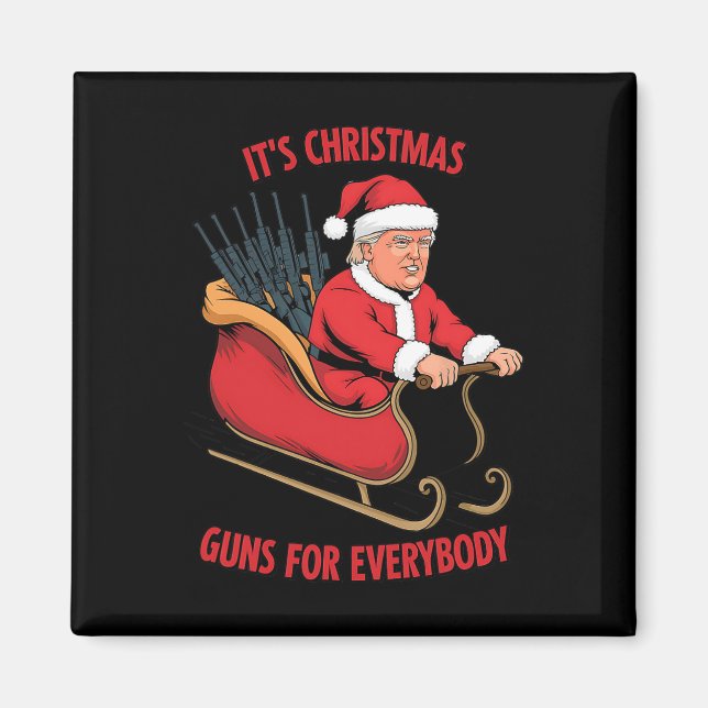 Second Amendment Trump As Santa Christmas  Magnet (Front)