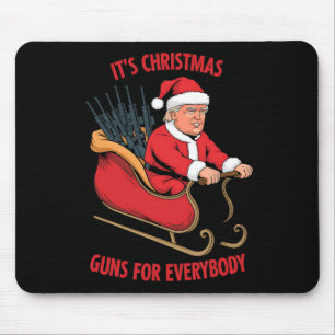 Second Amendment Trump As Santa Christmas Mouse Pad
