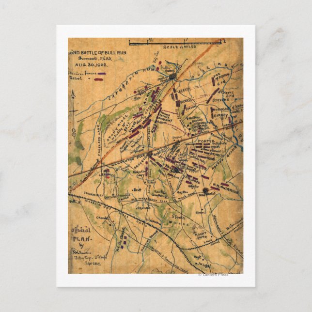 Second Battle of Bull Run Postcard (Front)