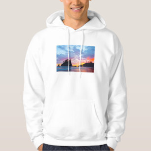 Second Beach at sunset, Washington Hoodie