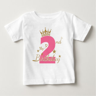 Second Birthday , 2nd Birthday Baby T-Shirt