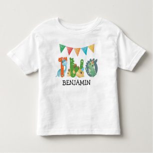 Second Birthday Dinosaur Baby  Toddler T-Shirt
