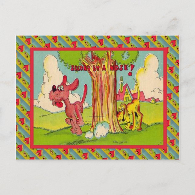 Second by a nose postcard (Front)
