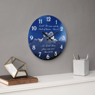 Second Coming Inspirational Scripture Clock