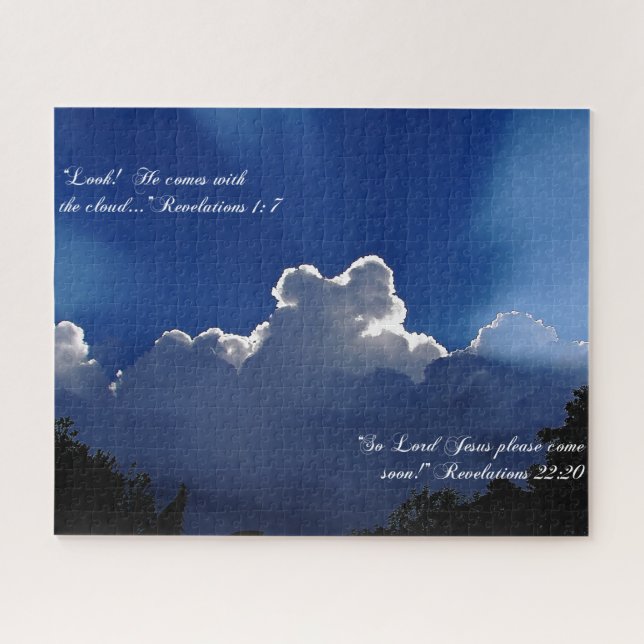 Second Coming Inspirational Scripture Jigsaw Puzzle (Horizontal)