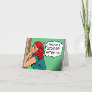"Second-Date Fart" Greeting Card