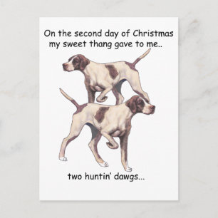 Second Day Redneck Christmas Holiday Postcard