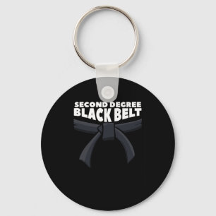 Second Degree Black Belt Martial Arts Karate 1  Key Ring