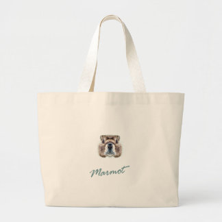Second February - Marmot Day Large Tote Bag