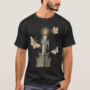 Second Flame Gothic Candle Moth T-Shirt