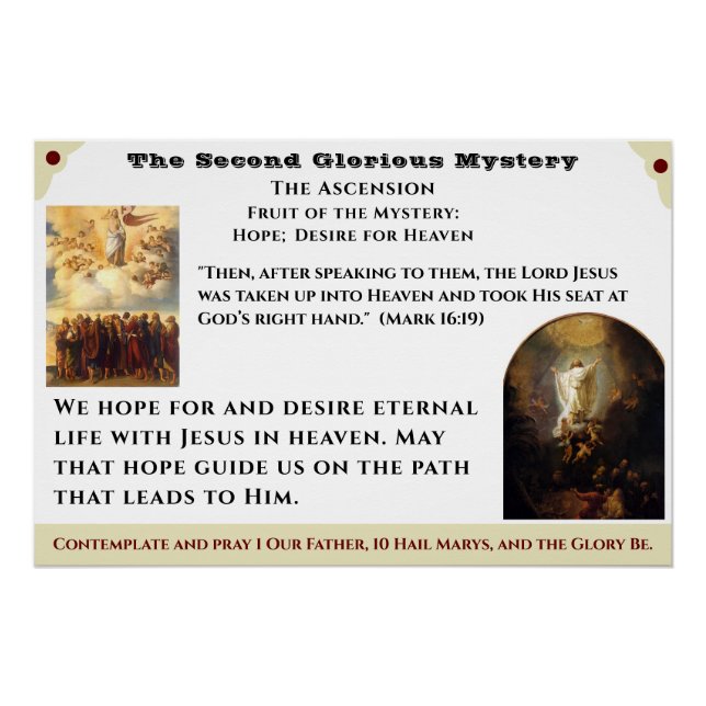 Second Glorious Mystery Poster (Front)