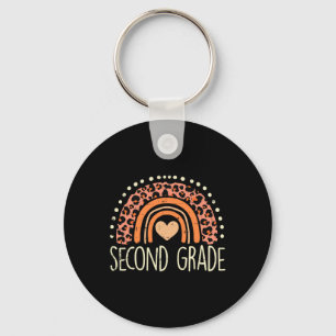 Second Grade 2nd Rainbow First Day Of School Teach Key Ring