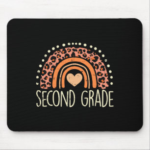Second Grade 2nd Rainbow First Day Of School Teach Mouse Pad