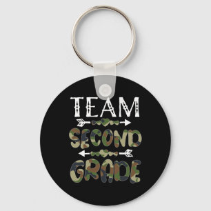 Second Grade Back To School 1st Day Camo Teachers Key Ring