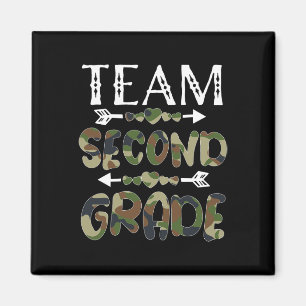 Second Grade Back To School 1st Day Camo Teachers Magnet