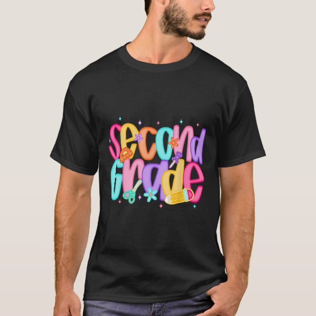 Second Grade Back To School 2nd Grade Squad Teache T-Shirt (Front)