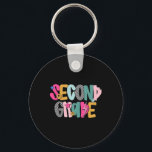 Second Grade Back To School 2nd Grade Teacher Boys Key Ring<br><div class="desc">Second Grade Back To School 2nd Grade Teacher Boys Girls Kid</div>