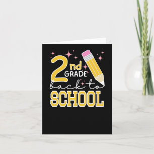 Second Grade Back To School  Card