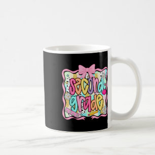 Second Grade Back To School Coquette Pink Bow Prep Coffee Mug