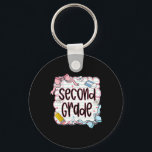 Second Grade Back To School For Girls Pink Noteboo Key Ring<br><div class="desc">Second Grade Back To School For Girls Pink Notebook</div>