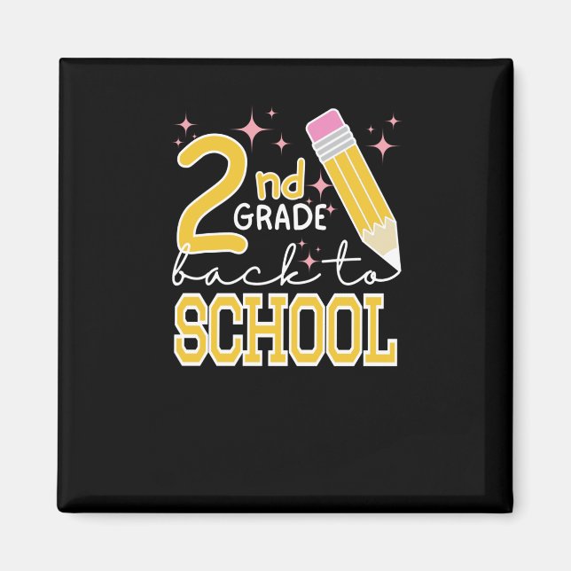 Second Grade Back To School  Magnet (Front)