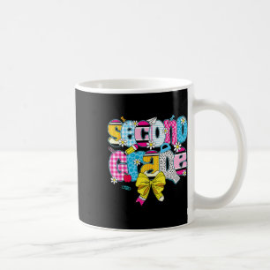 Second Grade Coquette Pencil Bow Back To School Te Coffee Mug