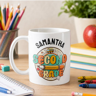 Second Grade – Cute Back to School Supplies Notebo Coffee Mug