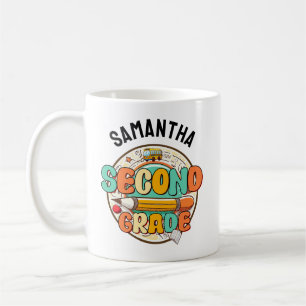 Second Grade – Cute Back to School Supplies Notebo Coffee Mug