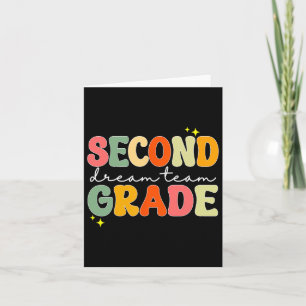 Second Grade Dream Students Team Teacher Back To S Card