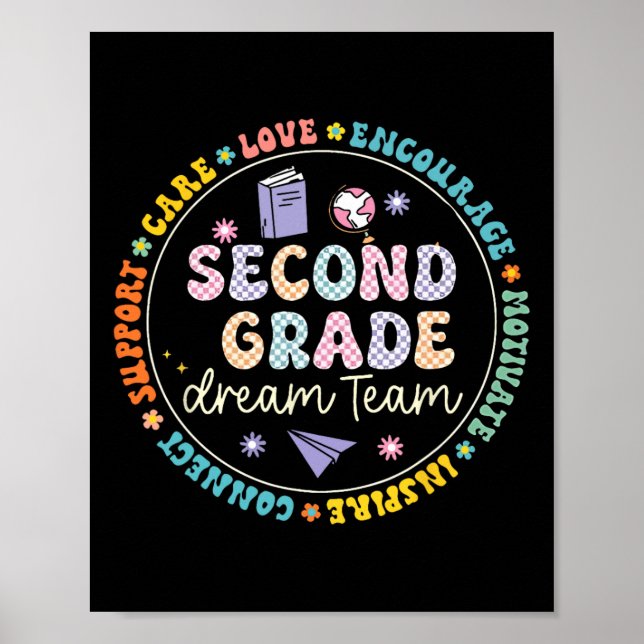 Second Grade Dream Team Back To School Tour Studen Poster (Front)
