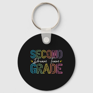 Second Grade Dream Team Teacher Student Back To Sc Key Ring