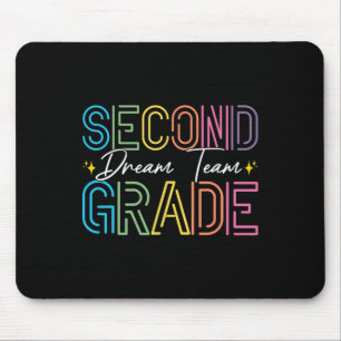Second Grade Dream Team Teacher Student Back To Sc Mouse Pad