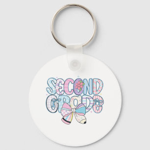 Second Grade Dude Back To School 2nd Grade Teacher Key Ring