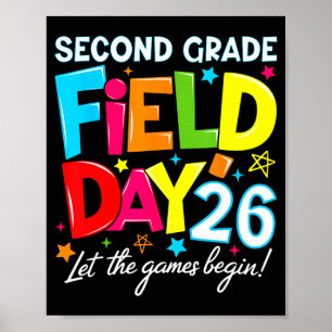 Second Grade Field Day 2026 Let The Games Begin Poster