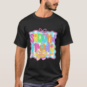 Second Grade Girls Back To School Bow Cute Coquett T-Shirt