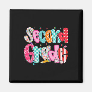 Second Grade Girls Back To School Preppy Pencil 2n Magnet