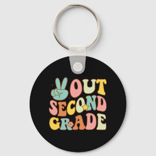 Second Grade Groovy Last Days School 2nd Grade Key Ring