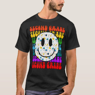 Second Grade Happy Face Teacher Happy Face Student T-Shirt