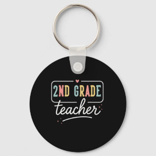 Second Grade Heart Teacher Gifts 2nd Grade Back To Key Ring
